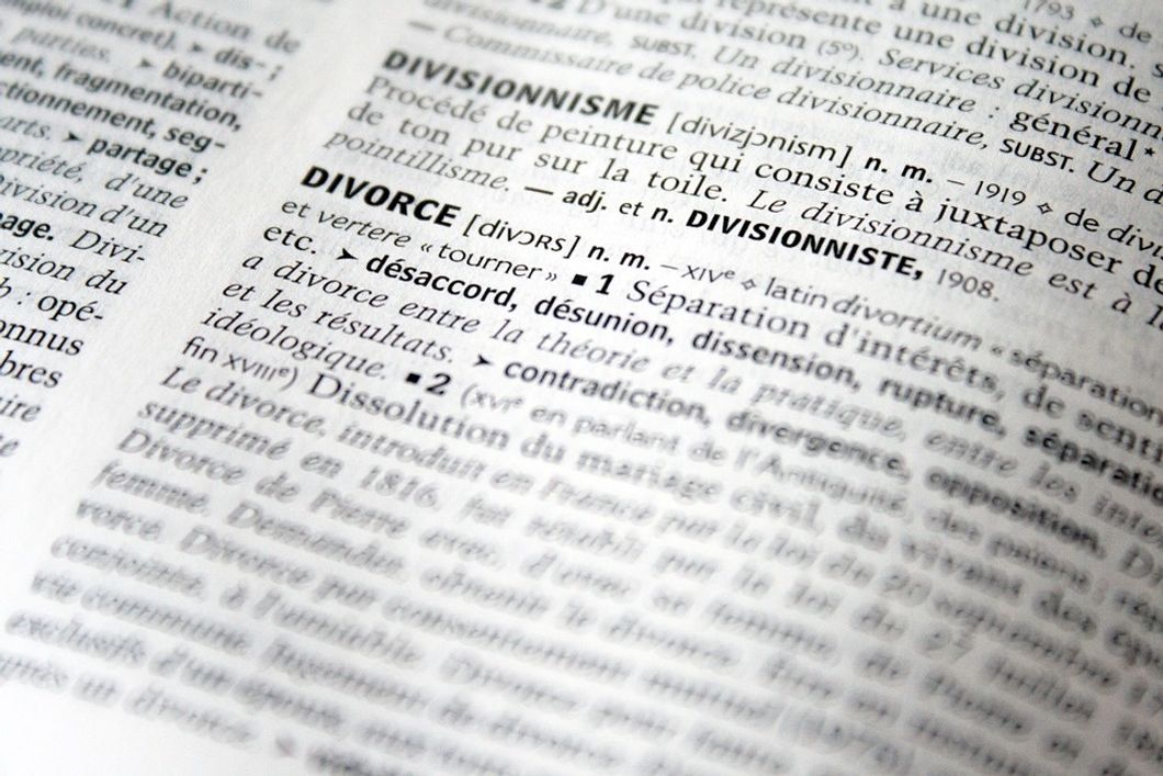 dictionary definition of divorce