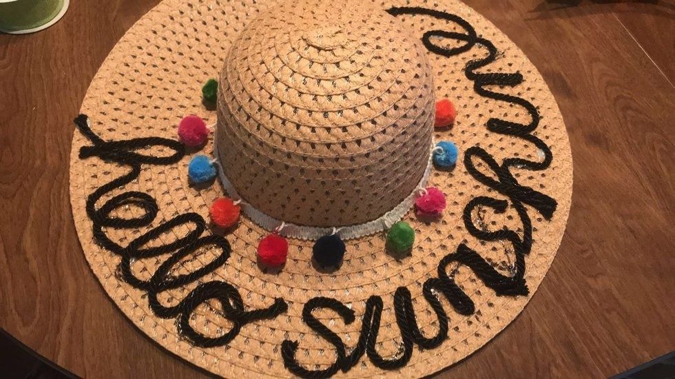 diy beach hat
