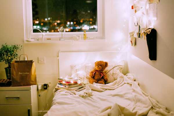 Dorm room in college