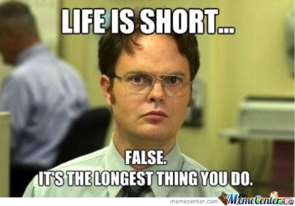 Dwight from The Office shares thoughts on life