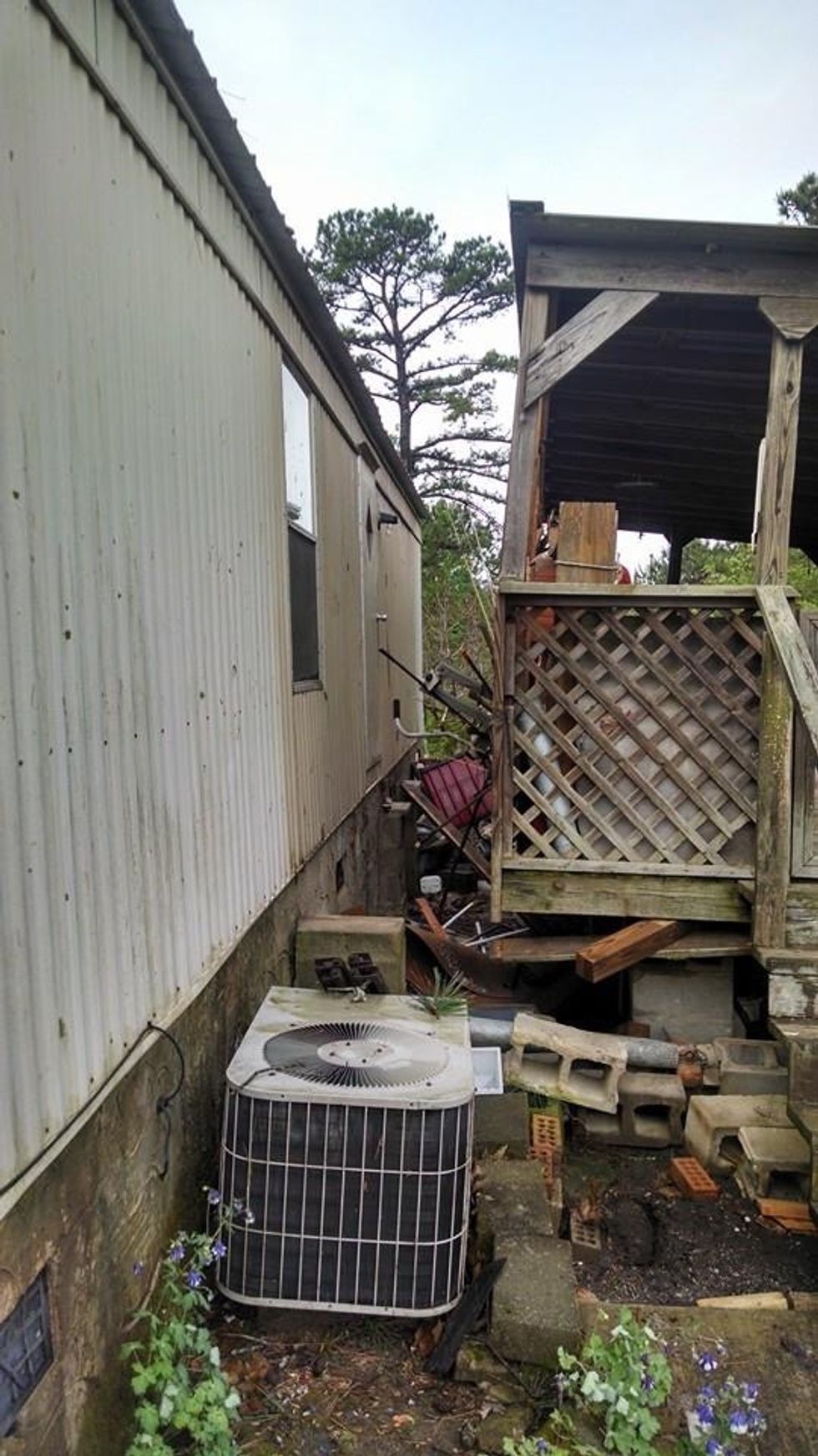 EF-2 tornado damage on April 28, 2014.