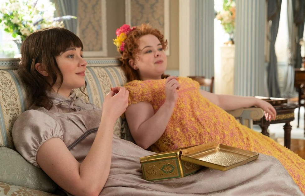 Eloise and Penelope eating chocolate