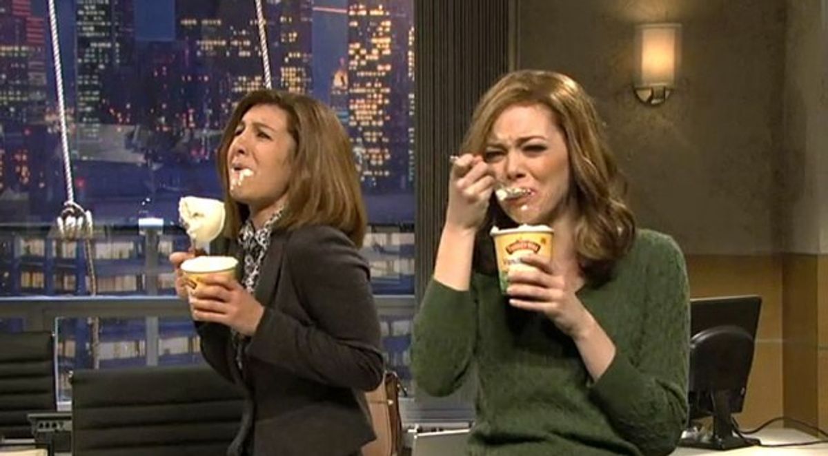 12 Stages of Eating an Entire Pint of Ice Cream... By Yourself