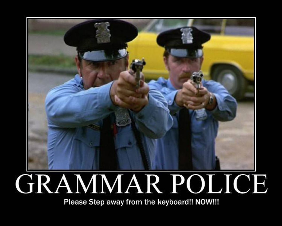 A Plea To The World From The Grammar Police