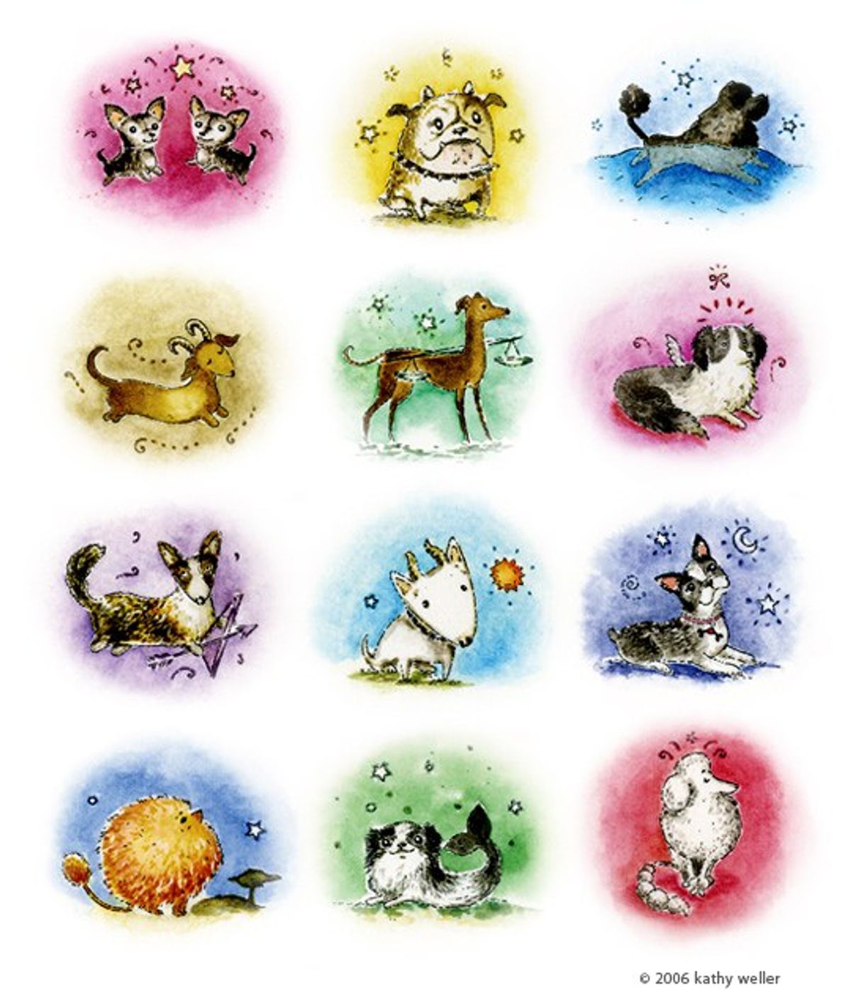 The Zodiac Signs As Dog GIFs
