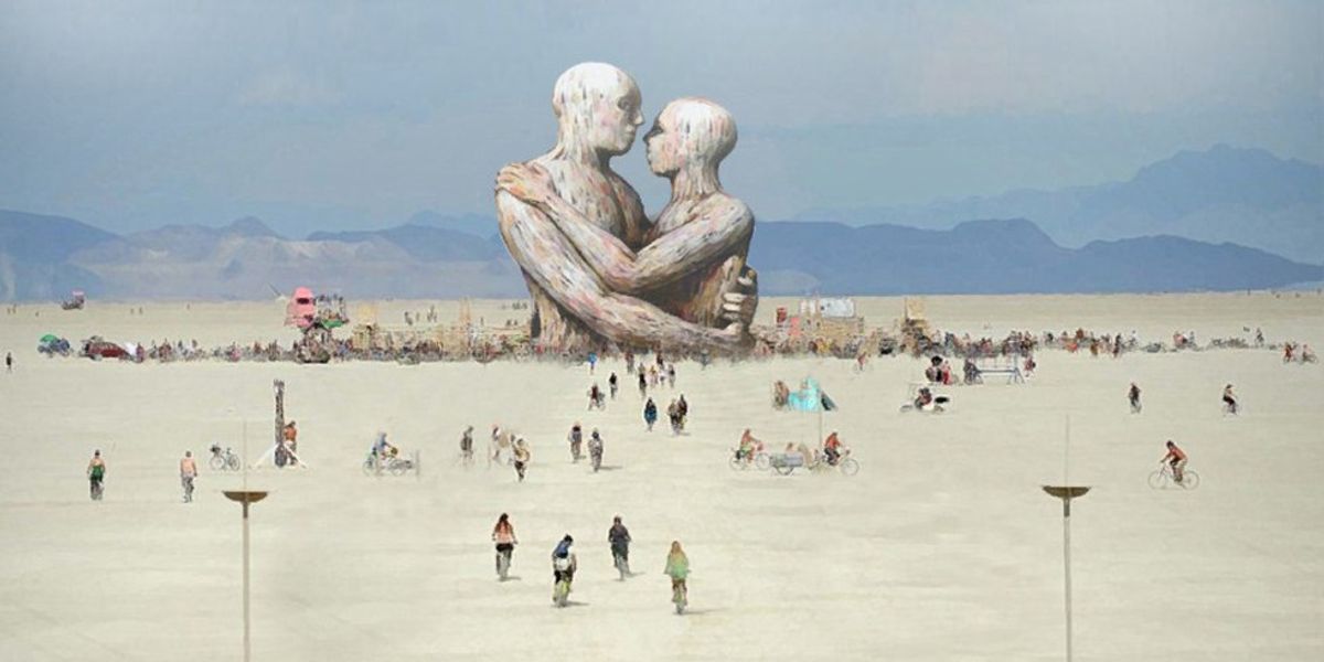 Burning Man 2015 Under Stress from Several Angles