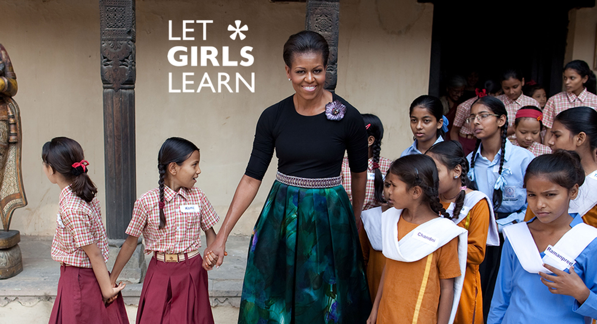 Michelle Obama Speaks About Her "Let Girls Learn" Campaign