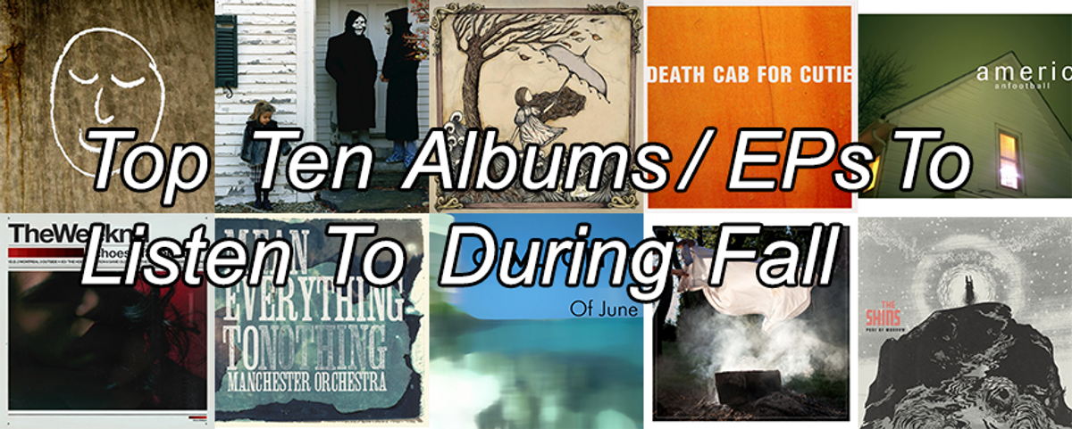 Top 10 Albums / EPs To Listen To During Fall