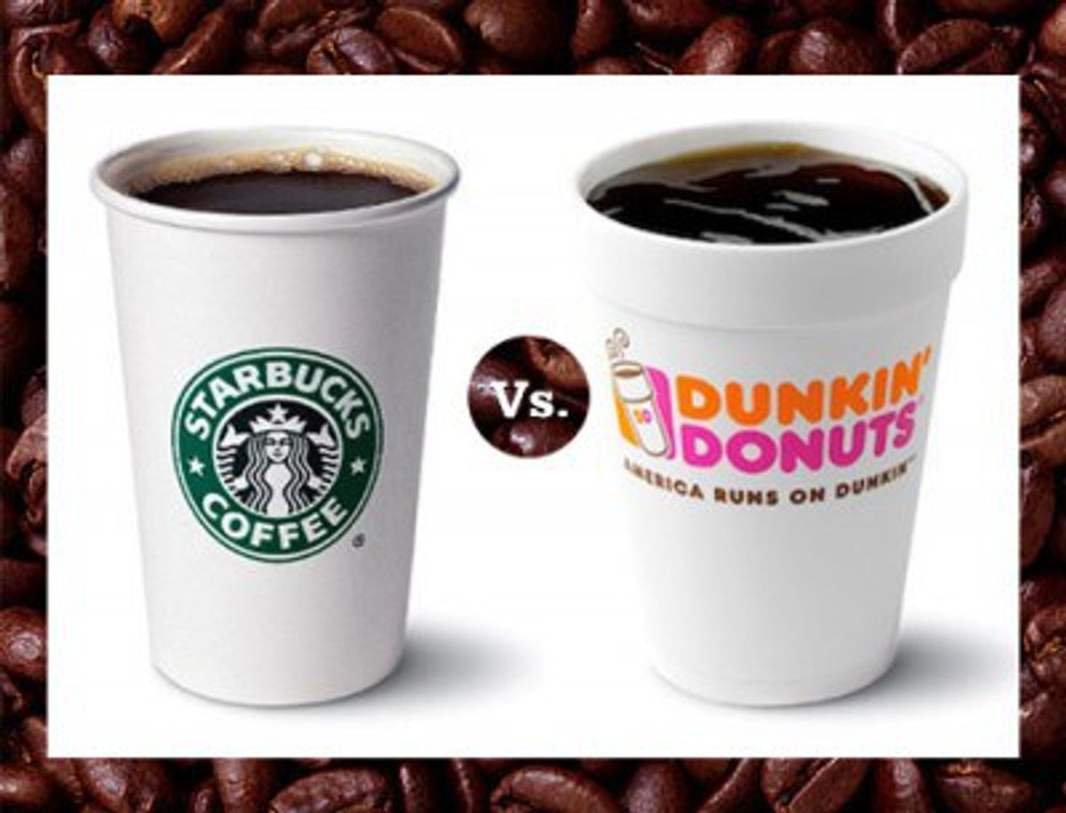 The Great Coffee Debate: Starbucks Versus Dunkin' Donuts