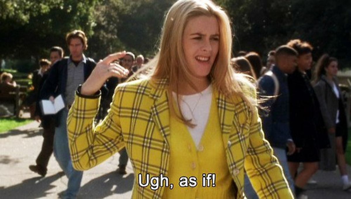 Days of the Week as Described By Cher from Clueless