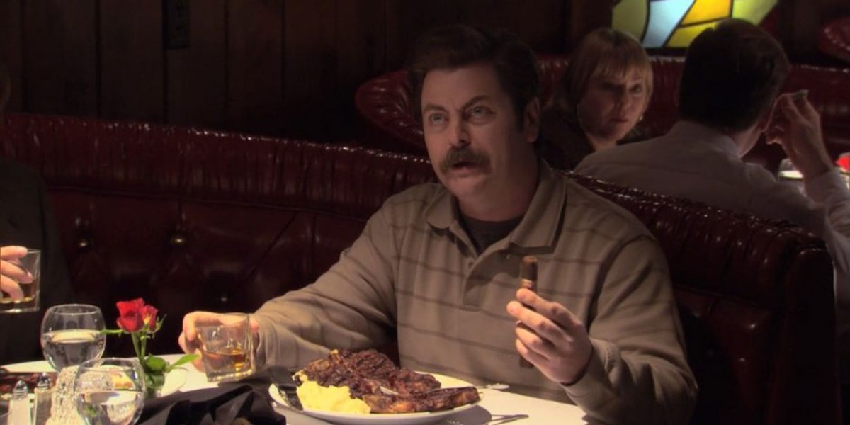 Thanksgiving Dinner As Told By Ron Swanson