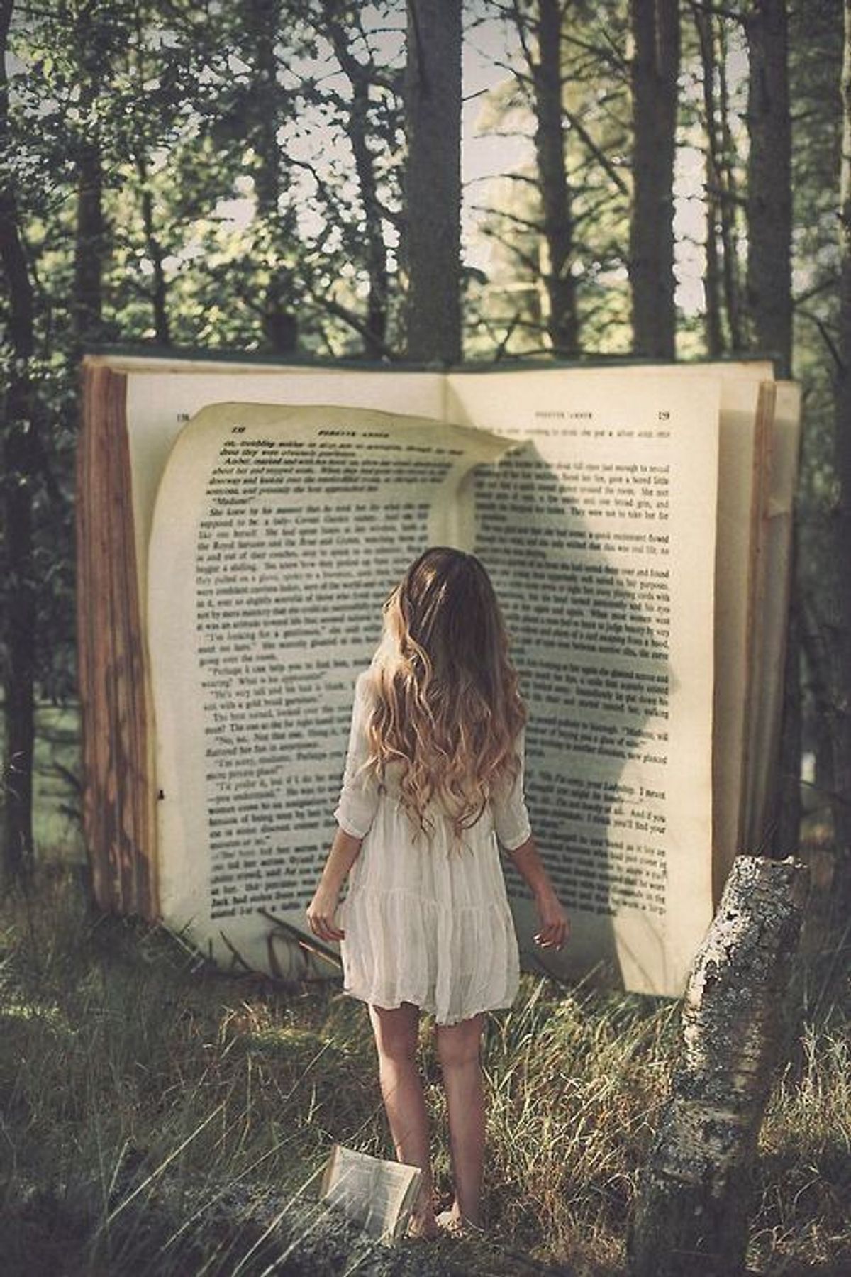 There's Just Something Beautiful About A Girl And Her Books