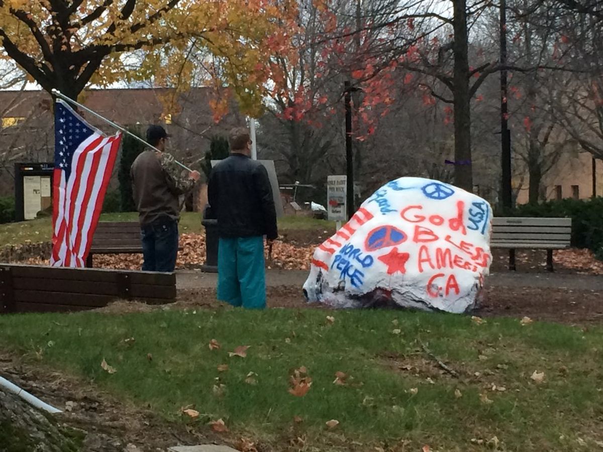 Youngstown Rock Defamed with ISIS Messages