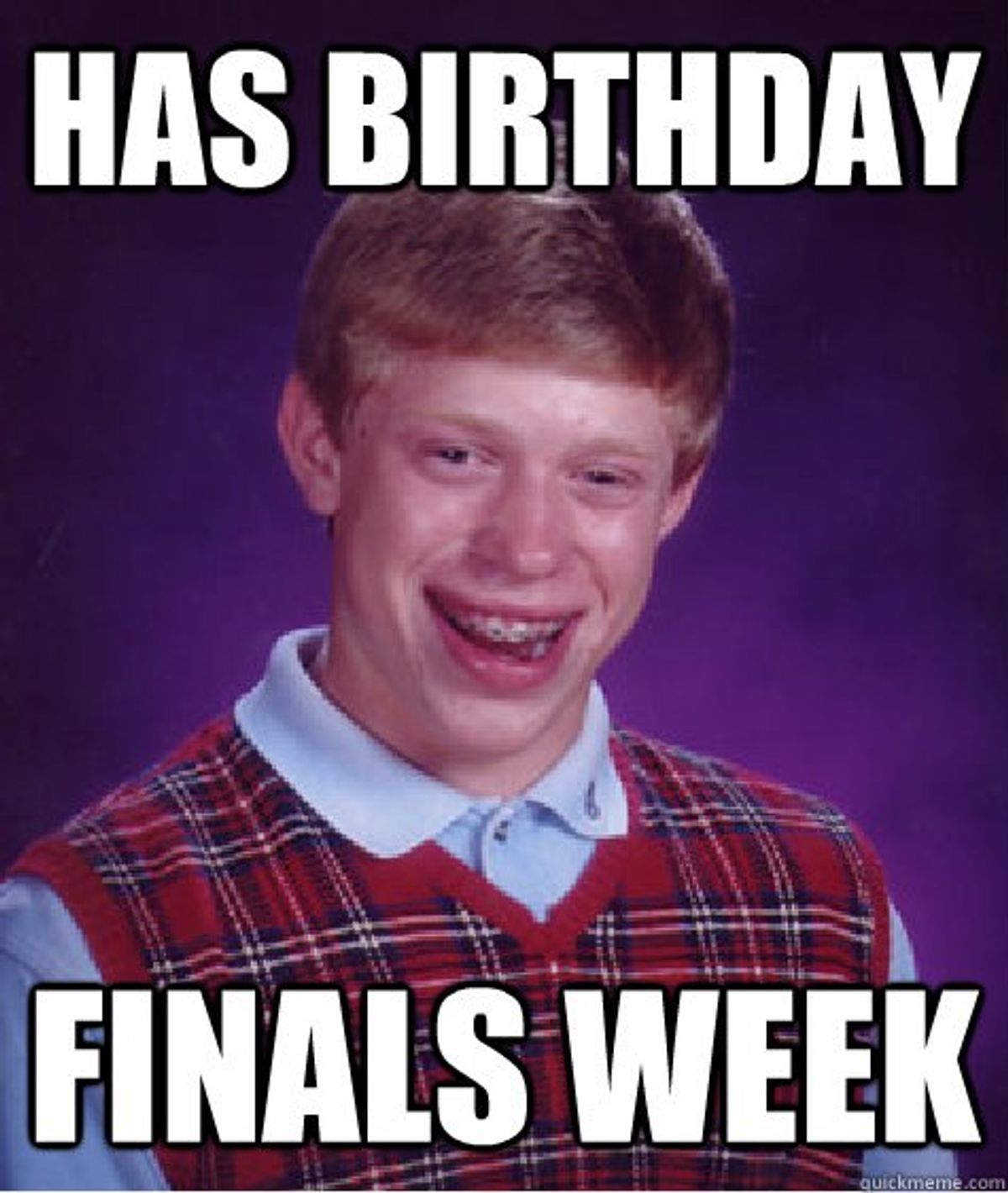 Having A Birthday During Finals Week