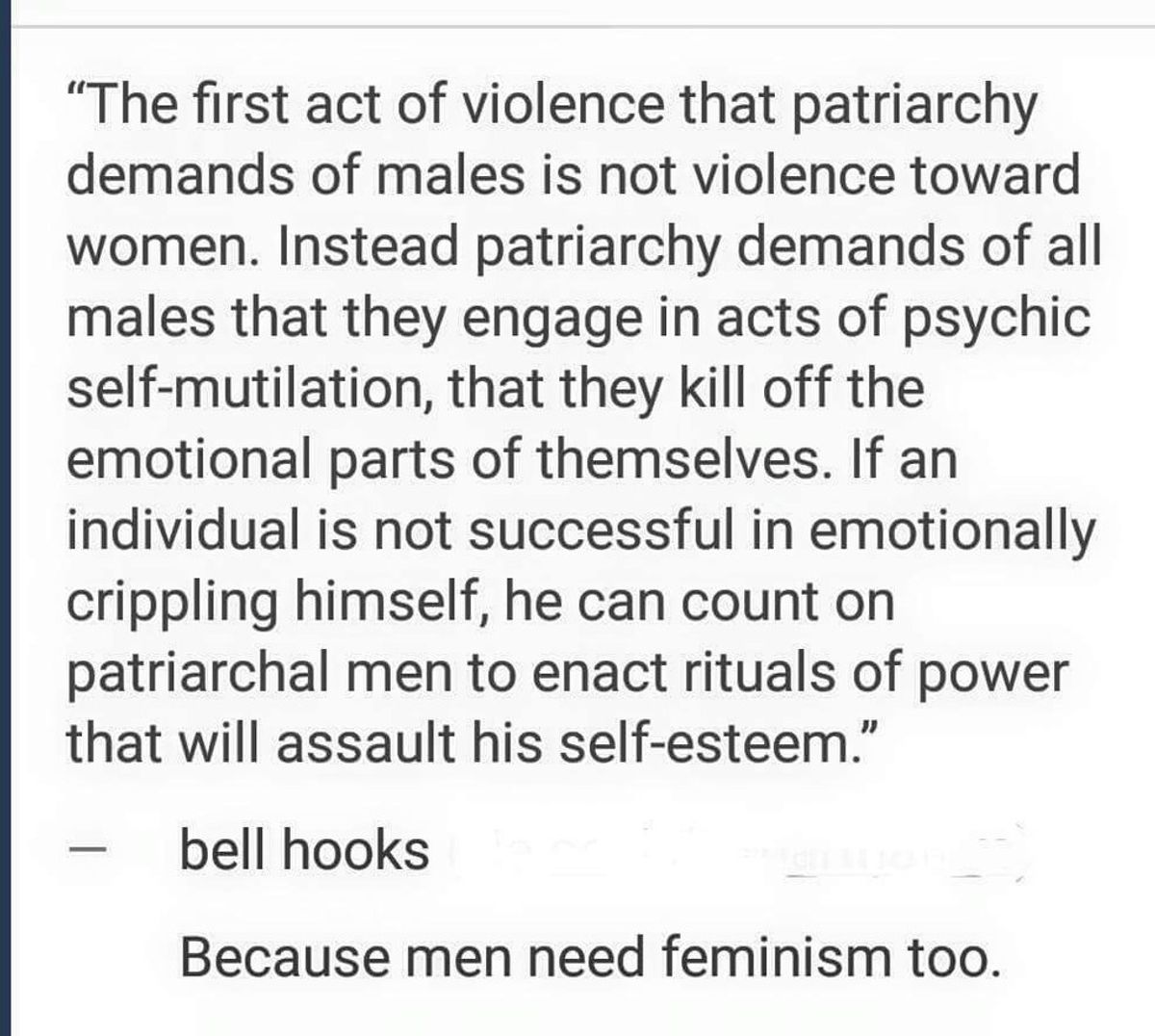This Quote Perfectly Explains Why "Men Need Feminism, Too"