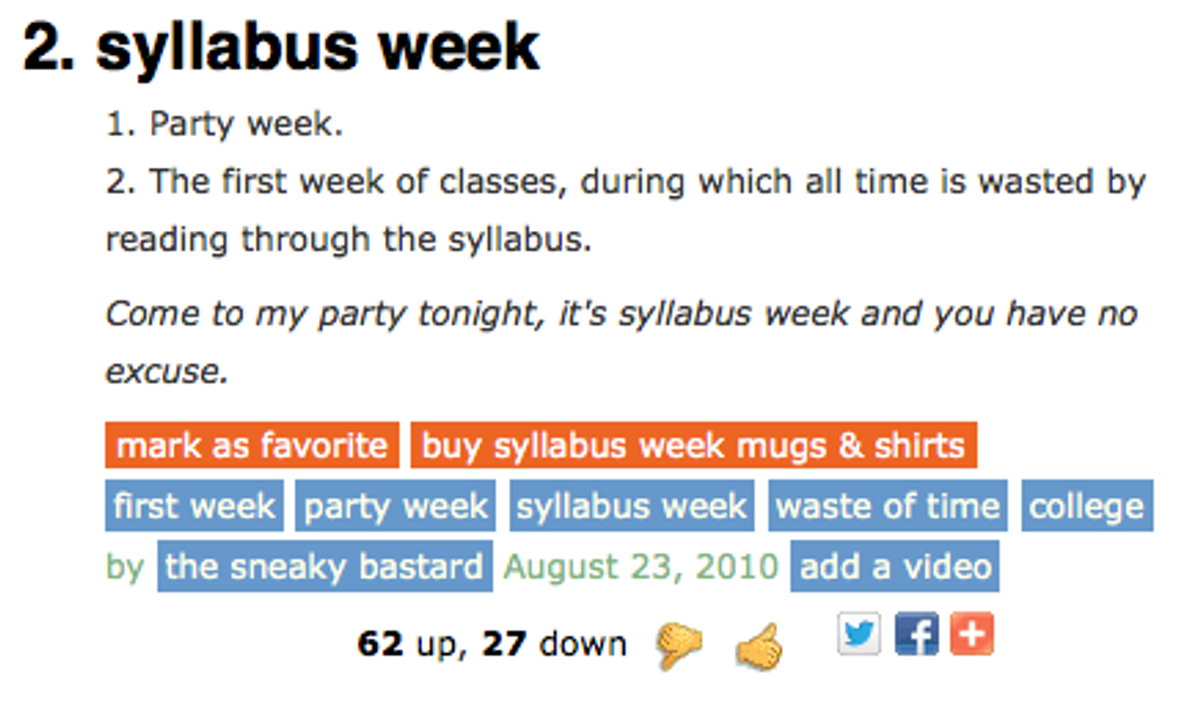 10 Things I Love To Hate About Syllabus Week