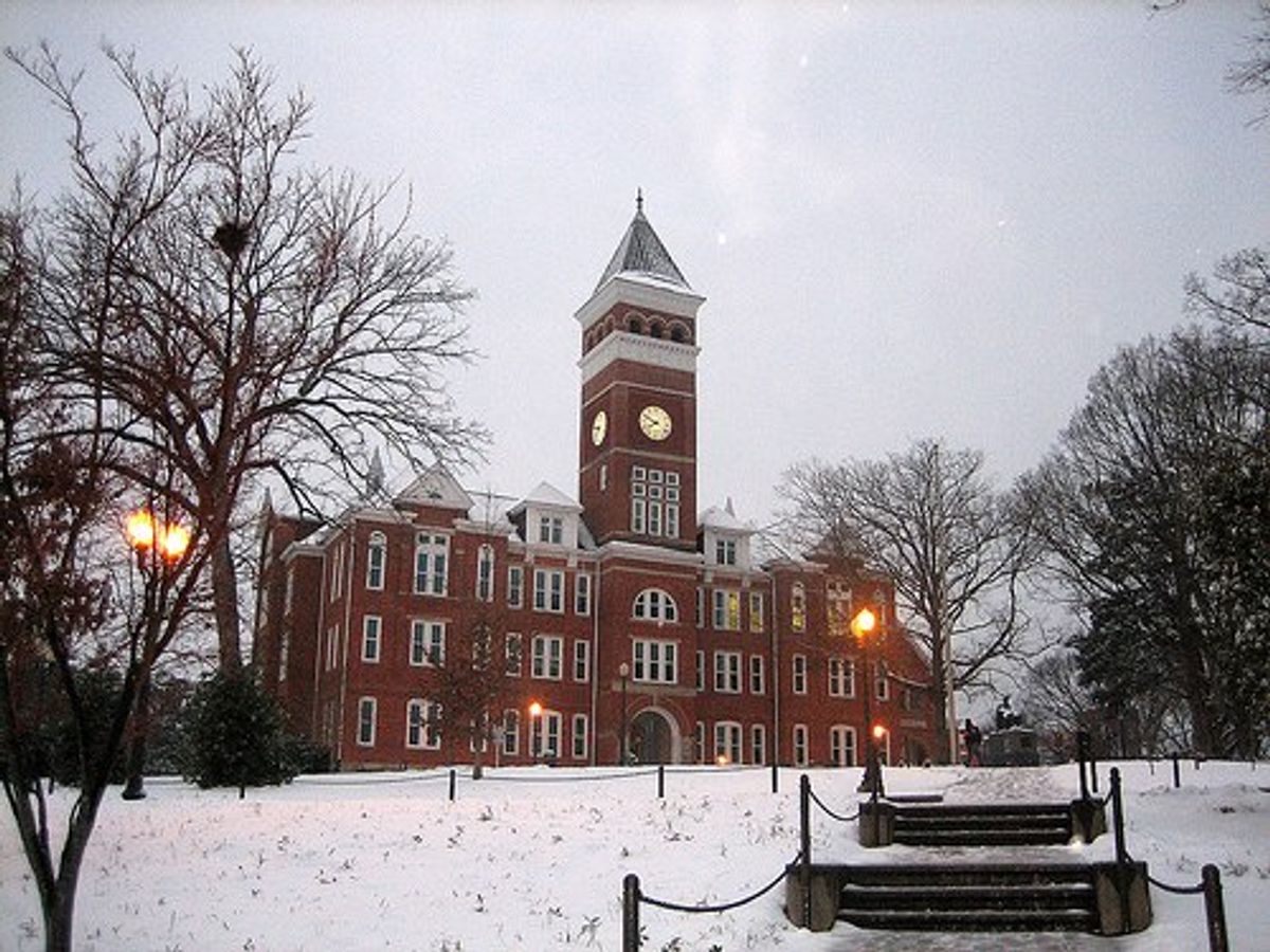 12 Stages Of Snow In Clemson