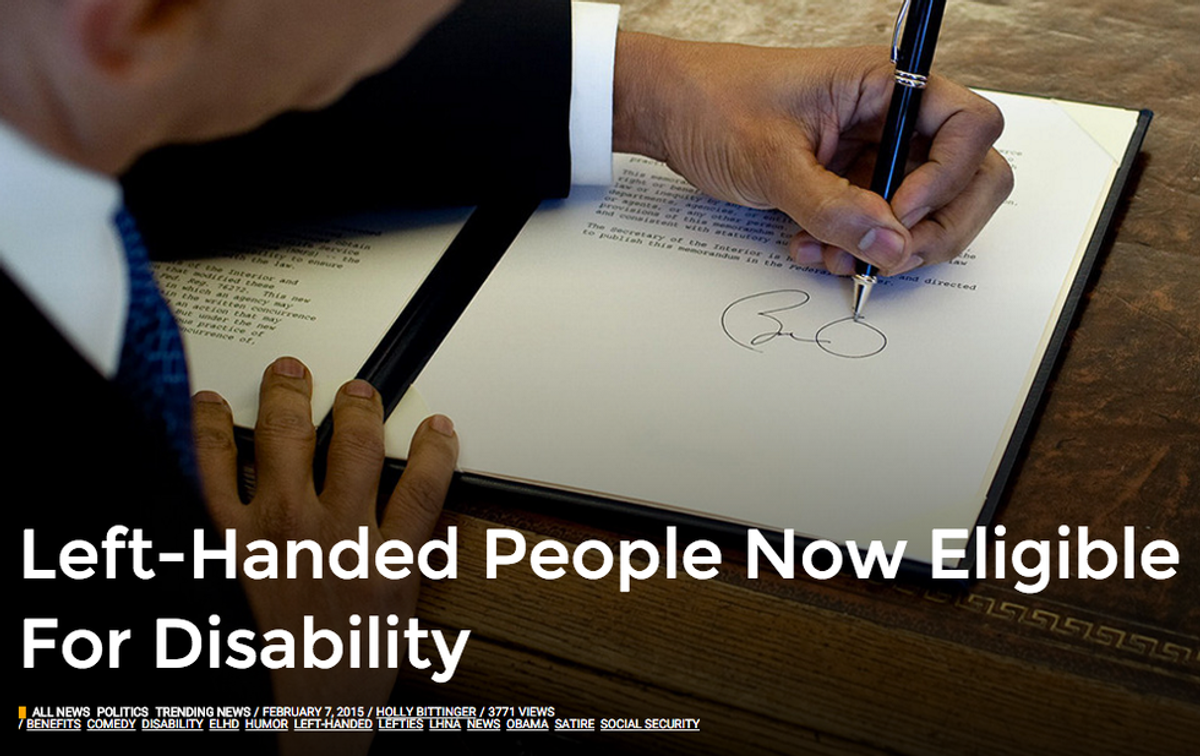 Are Lefties Now Eligible For Disability?