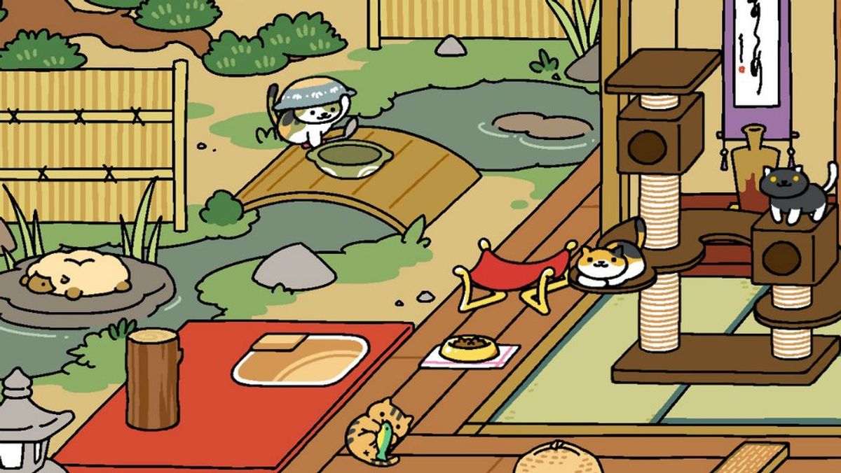 Tend to Your Kitty Zen-Garden on Neko Atsume