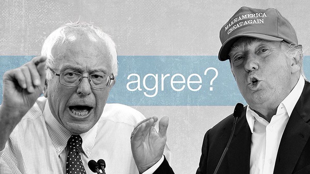 Bernie Sanders And Donald Trump Are Basically The Same Person