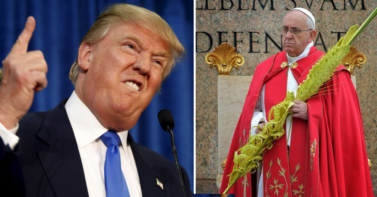 The Pope Slams Donald Trump
