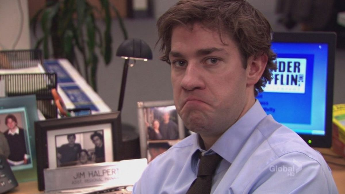 9 Times Jim Halpert's Face Explained Being A College Student