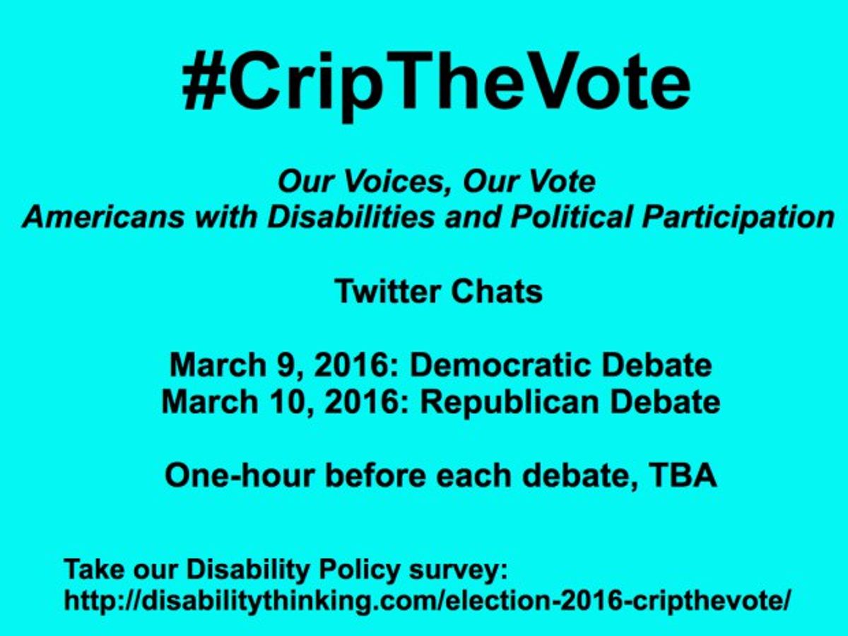 #CripTheVote: Viewpoints Made By The Disability/Able Community