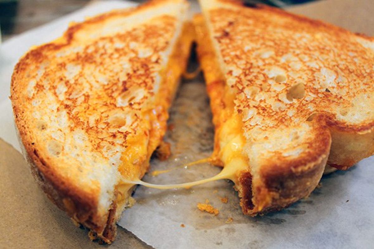Literally Just Twelve Pictures of Cheese Sandwiches