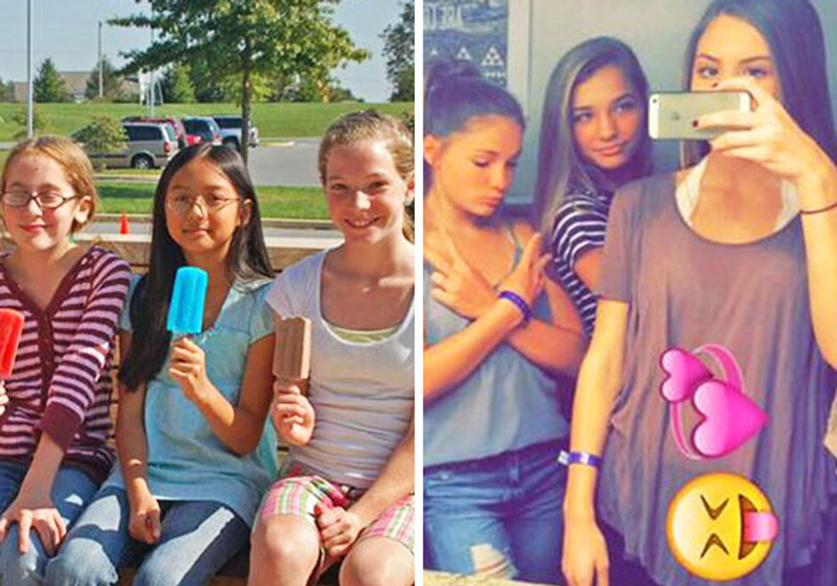 Young Teen Girls, Now And Then