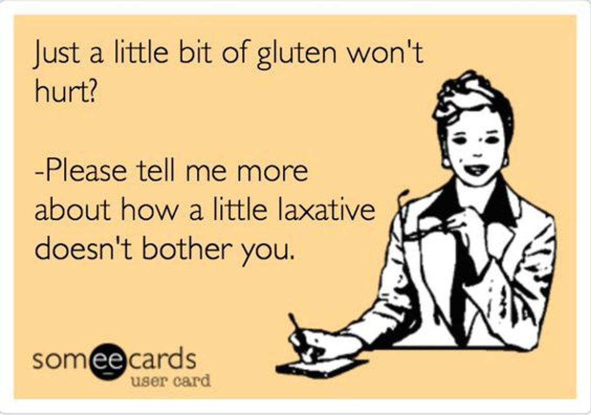 I Physically Can't Eat Wheat: The Trials of Being Celiac/Gluten-Intolerant