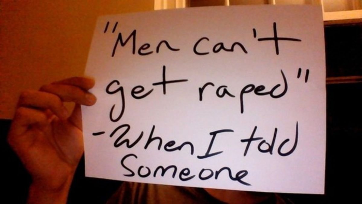 Stop Ignoring Male Rape Victims
