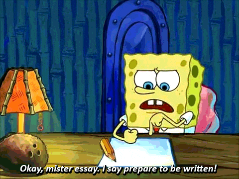 The 6 Stages Of  Writing Told By "Spongebob Squarepants"