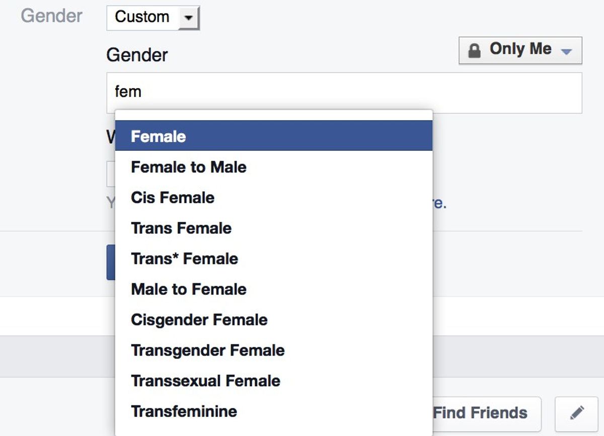 Why Does Facebook Need 58 Gender Options?