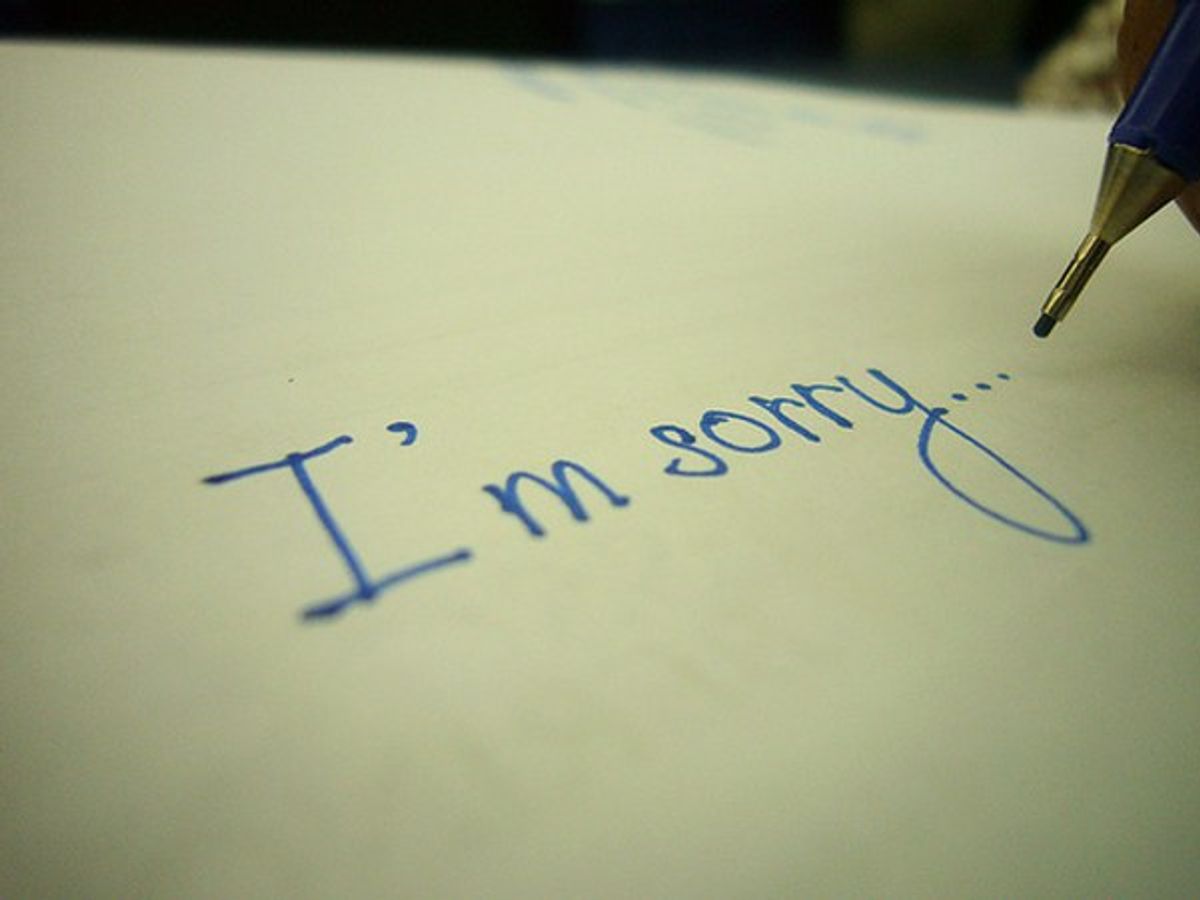 I'm Sorry: Someone Who Apologizes Too Much