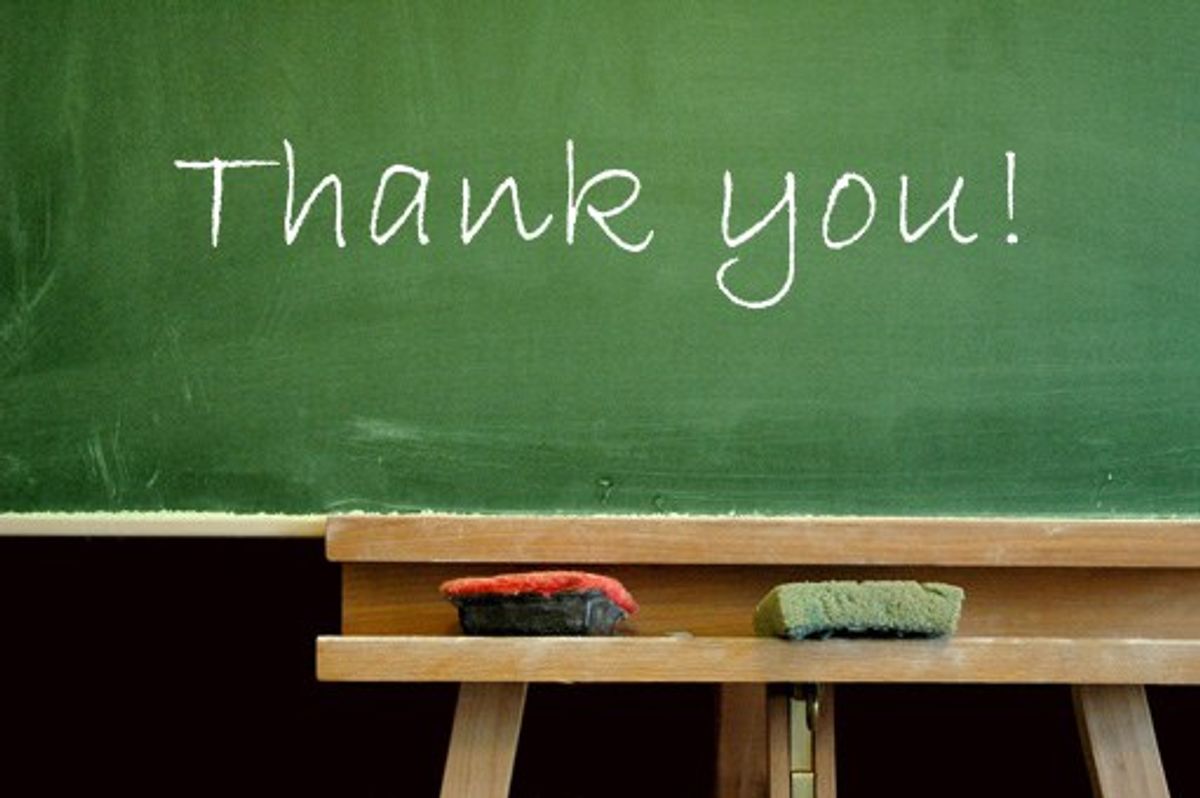 Thank You, Teachers