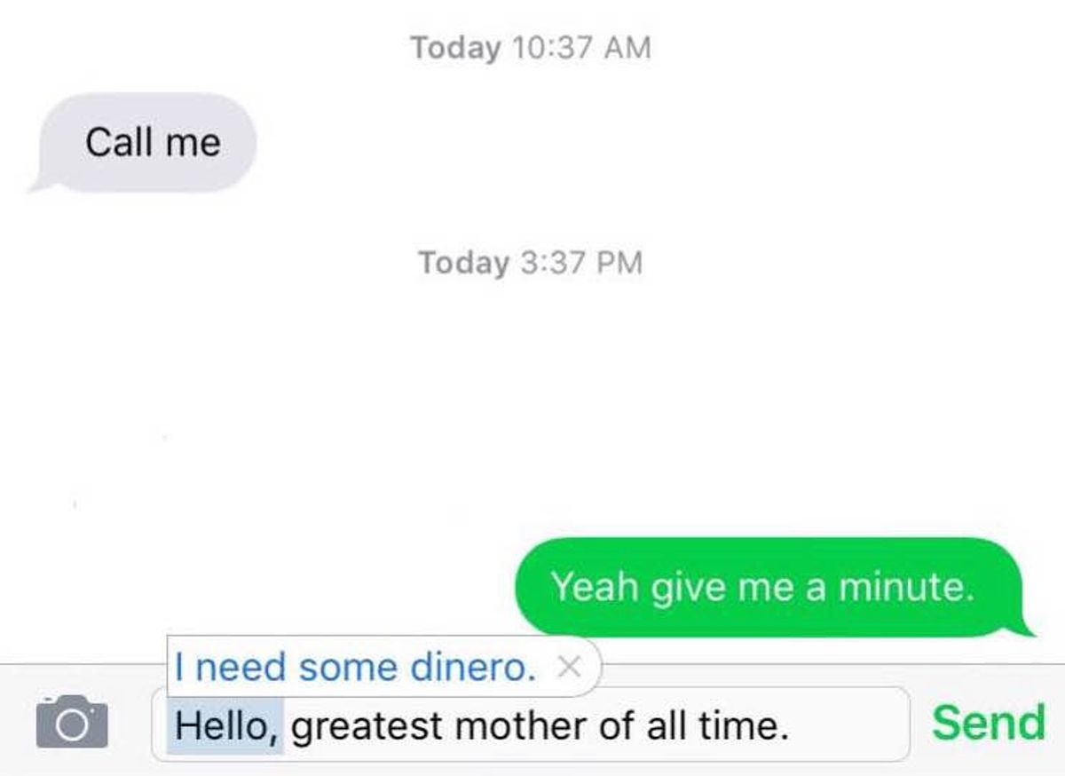 What You Really Mean When You Text Your Mom