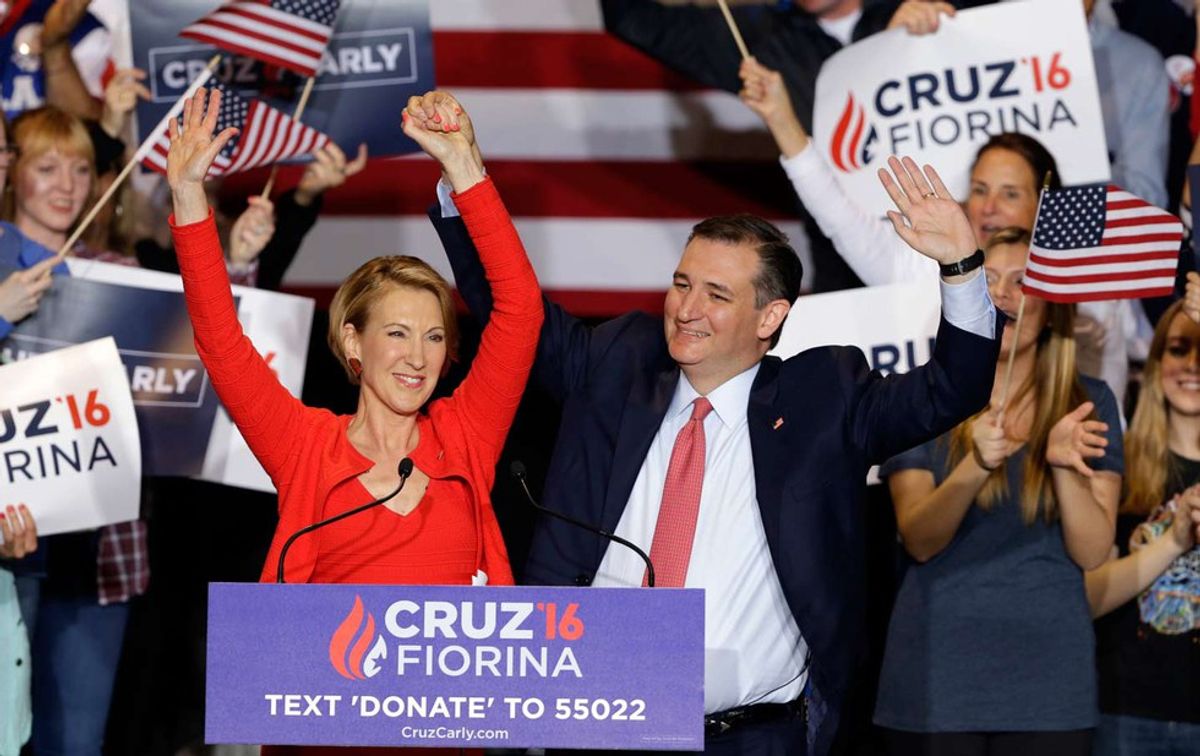 Ted Cruz Insults Women Everywhere By Picking Carly Fiorina As His Running Mate