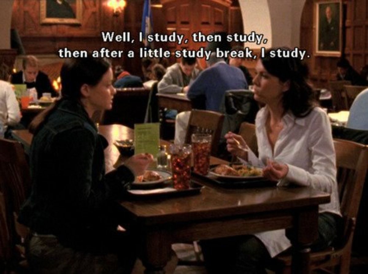 Finals Week as told by the Gilmore Girls