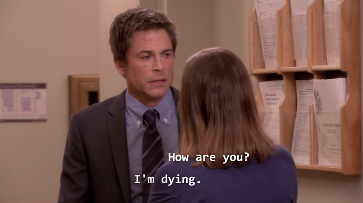 Finals Week, As Told By Chris Traeger