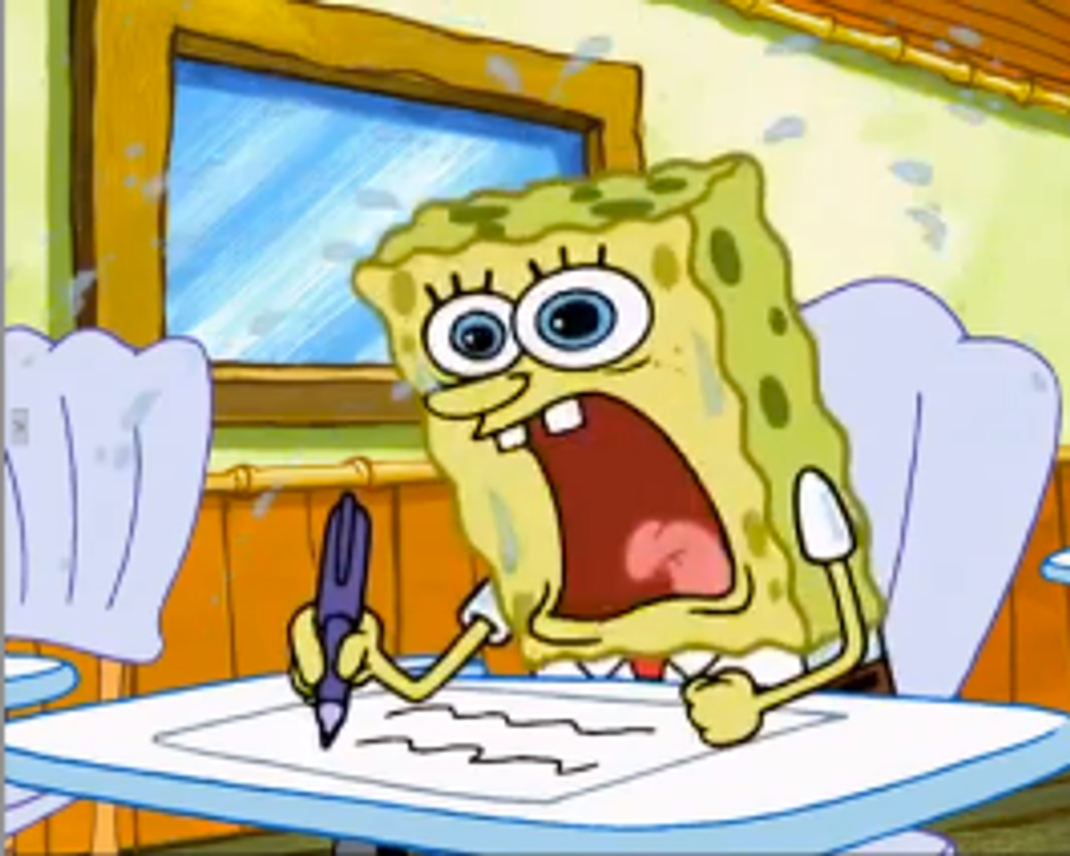 The Types of People In the Library During Finals As Told By Spongebob Squarepants