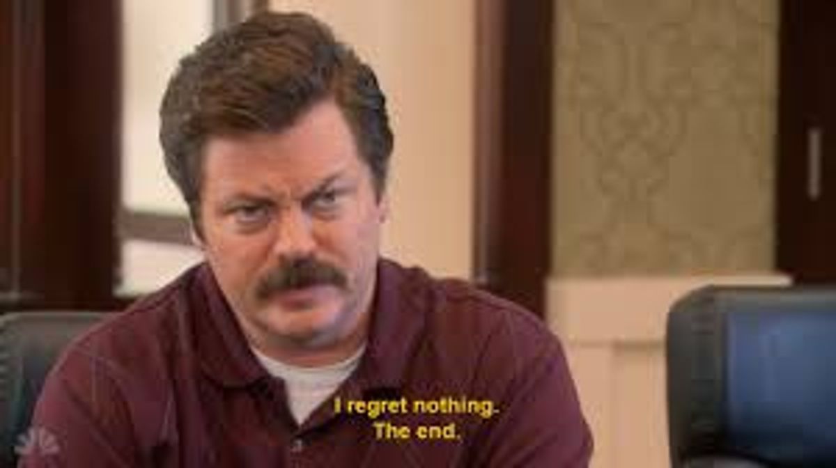 Going Out The Weekend Before Hell Week As Told By Ron Swanson