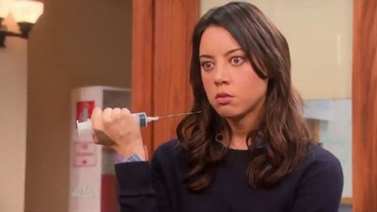 The Pain Of Finals Week: April Ludgate Edition