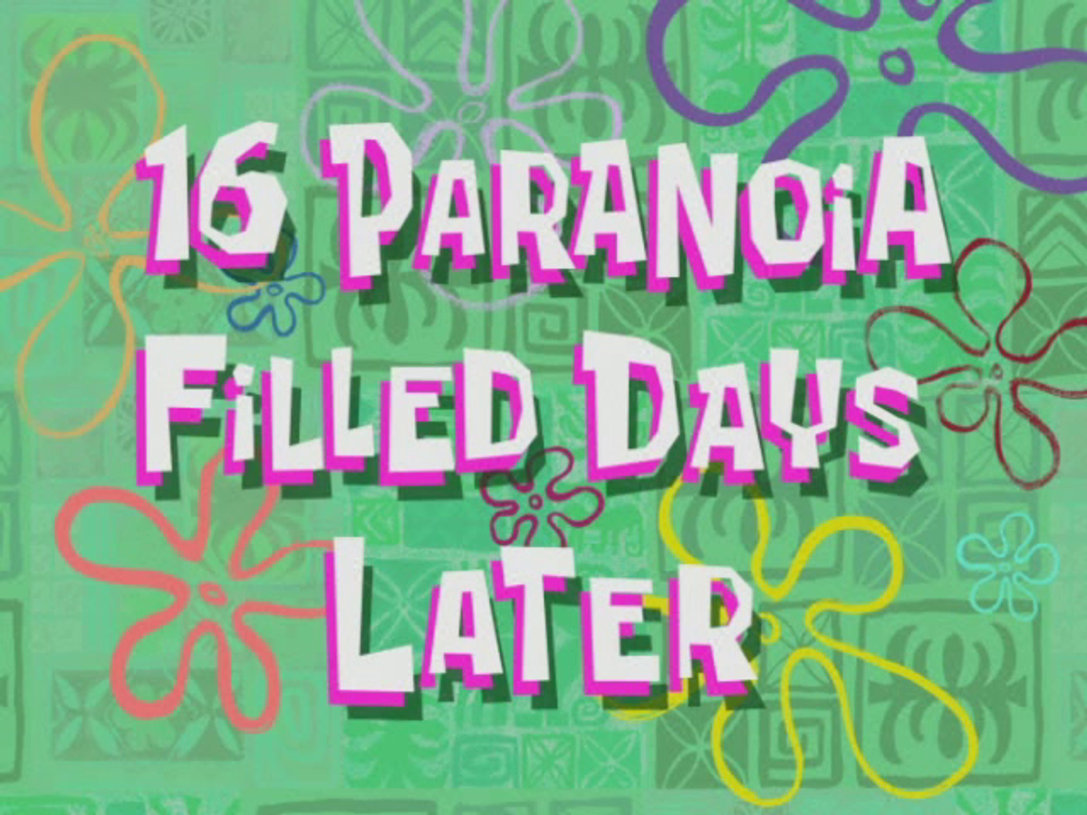 The 7 Stages Of Finals Week As Told By 'Spongebob Squarepants'