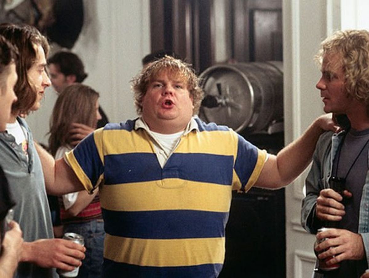 Freshman Year Of College, As Told By Chris Farley
