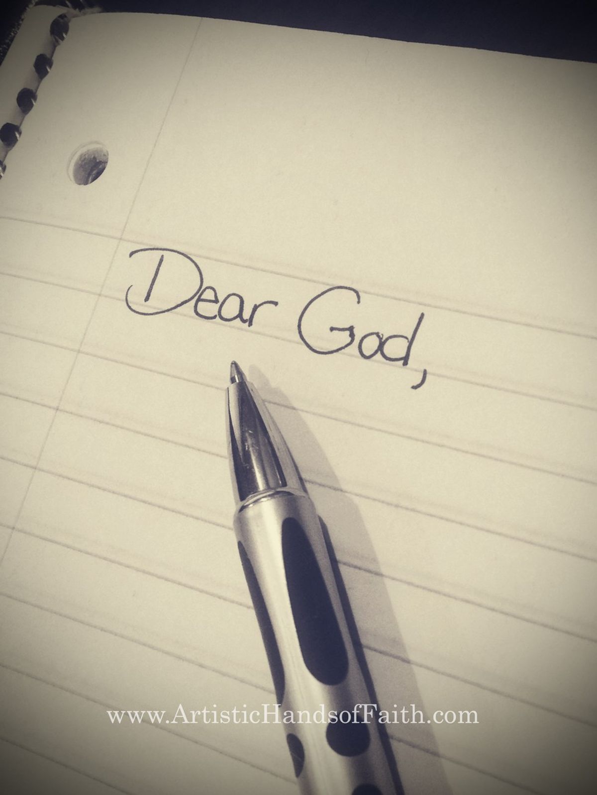 An Open Letter To God