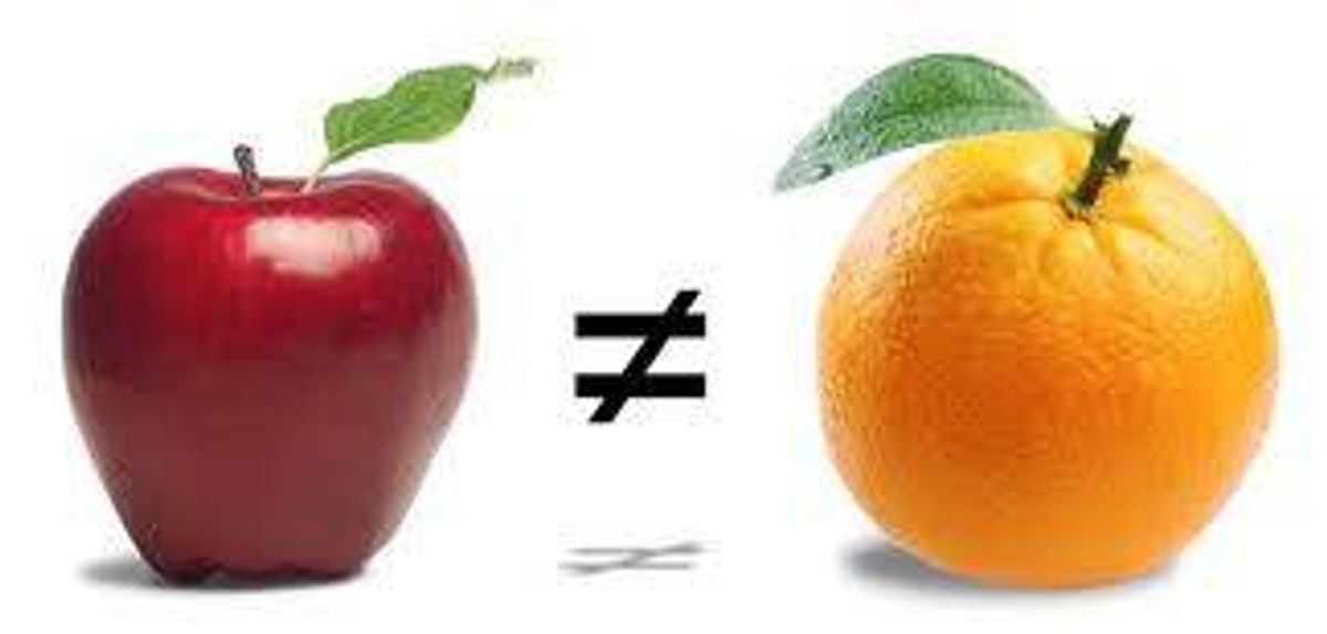 How To Compare Apples To Oranges
