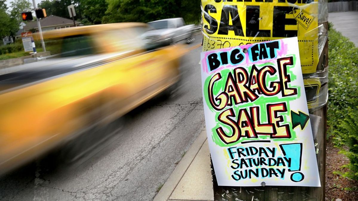 A Day In The Life Of A Garage Sale-Goer