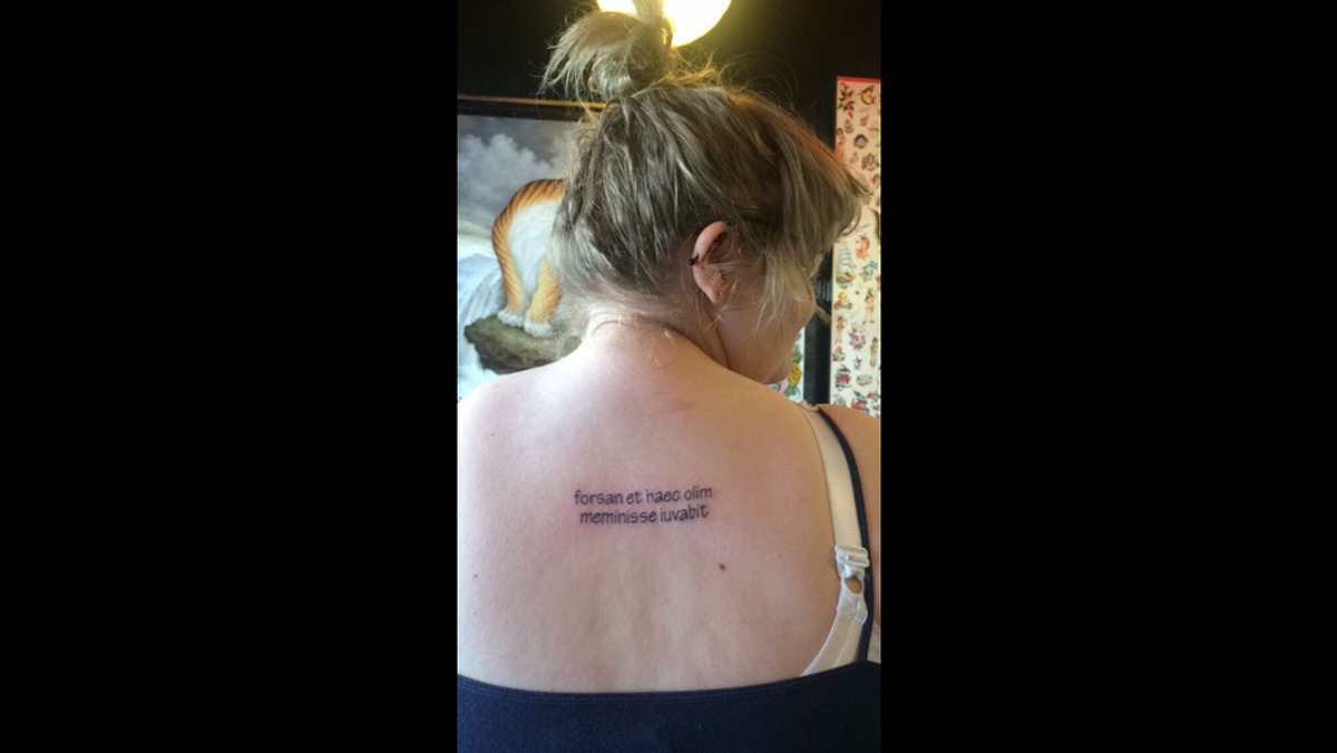 How Taking Latin For Six Years Inspired My First Tattoo