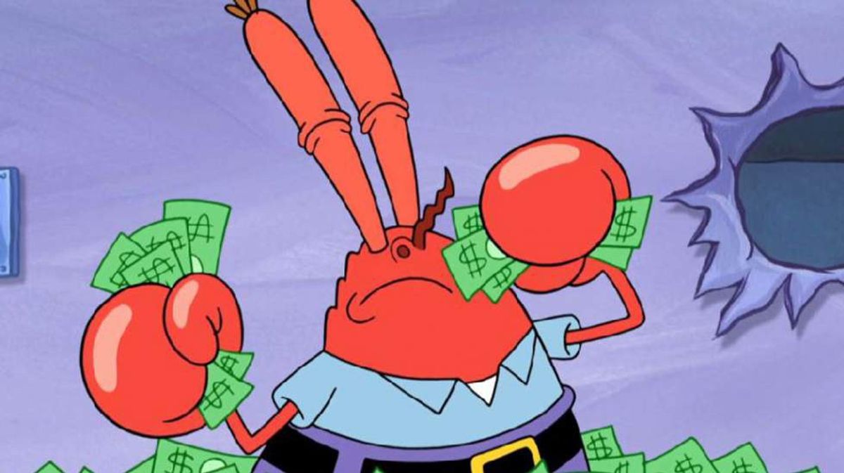 11 Money Situations As Told By Mr. Krabs