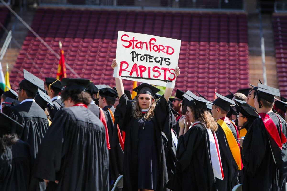 Stanford Commencement-Turned-Protest